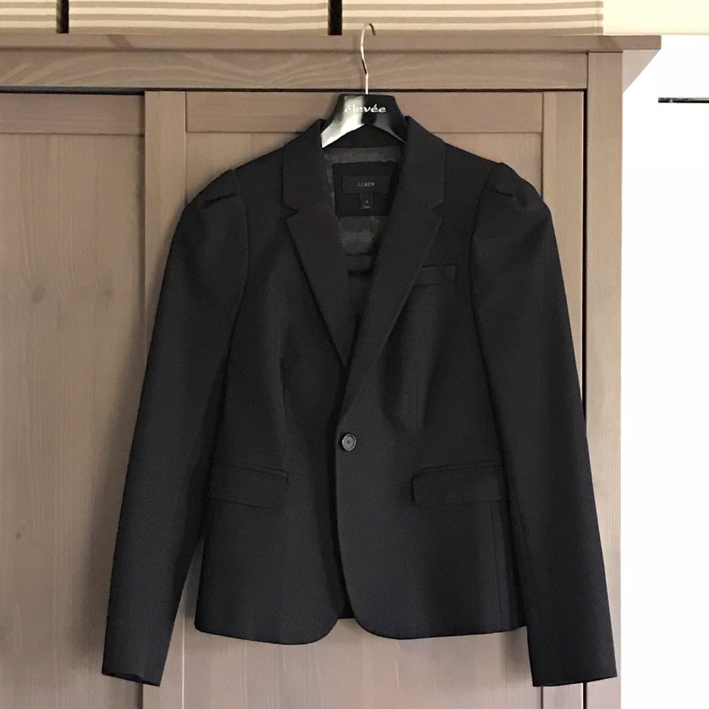 J.Crew black suit jacket